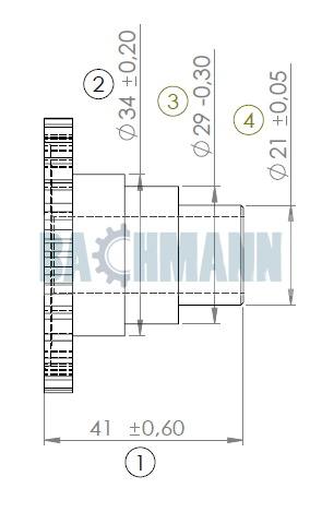 Caliper Adjusting Mechansim Gear