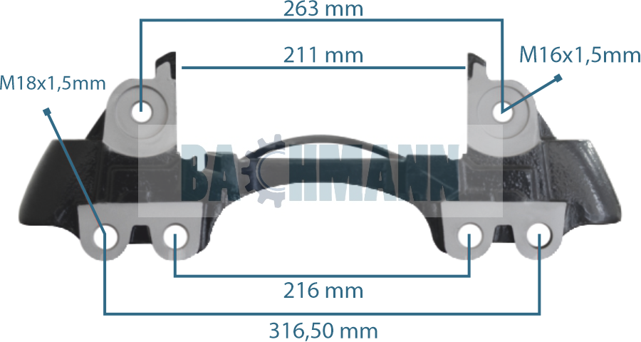 Caliper Carrier 22.5 PAN22 Left