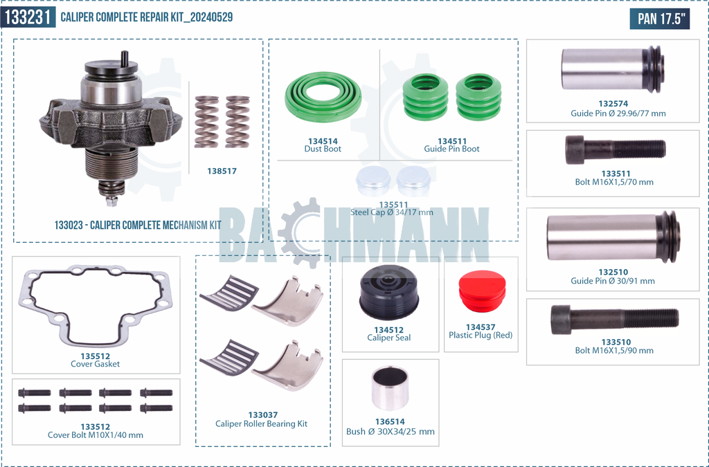 Kaliper Komple Tamir Takımı