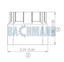 Caliper Adjusting Mechansim Spring Retainer