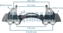 Caliper Carrier 22.5 PAN22 Right